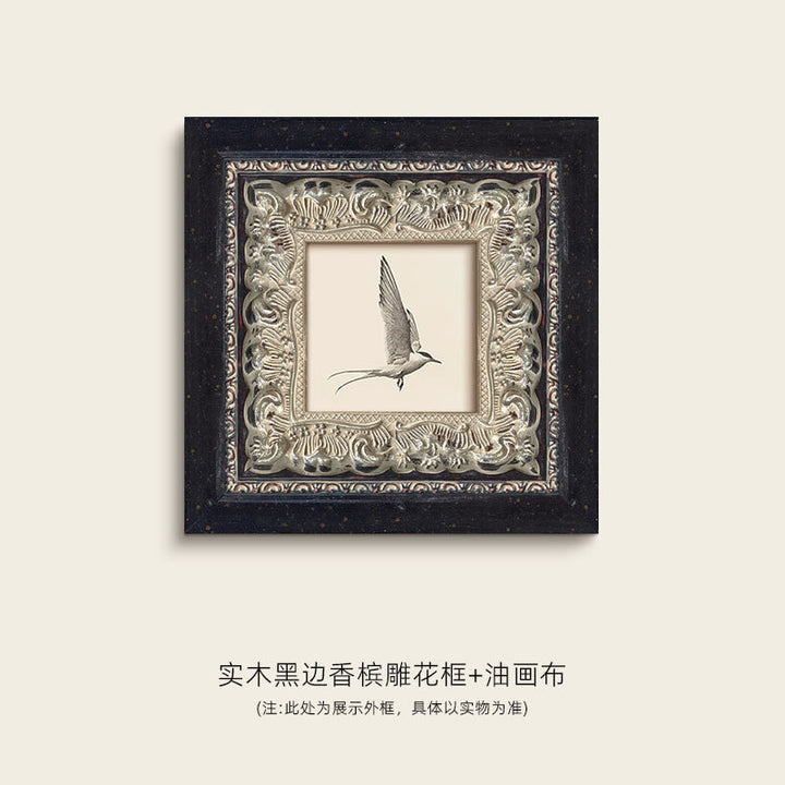 Decorated Framed Bird Artwork