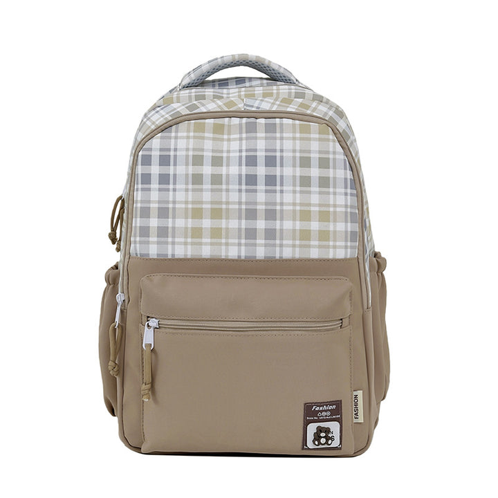 Stylish Plaid Design Backpack Kalsten