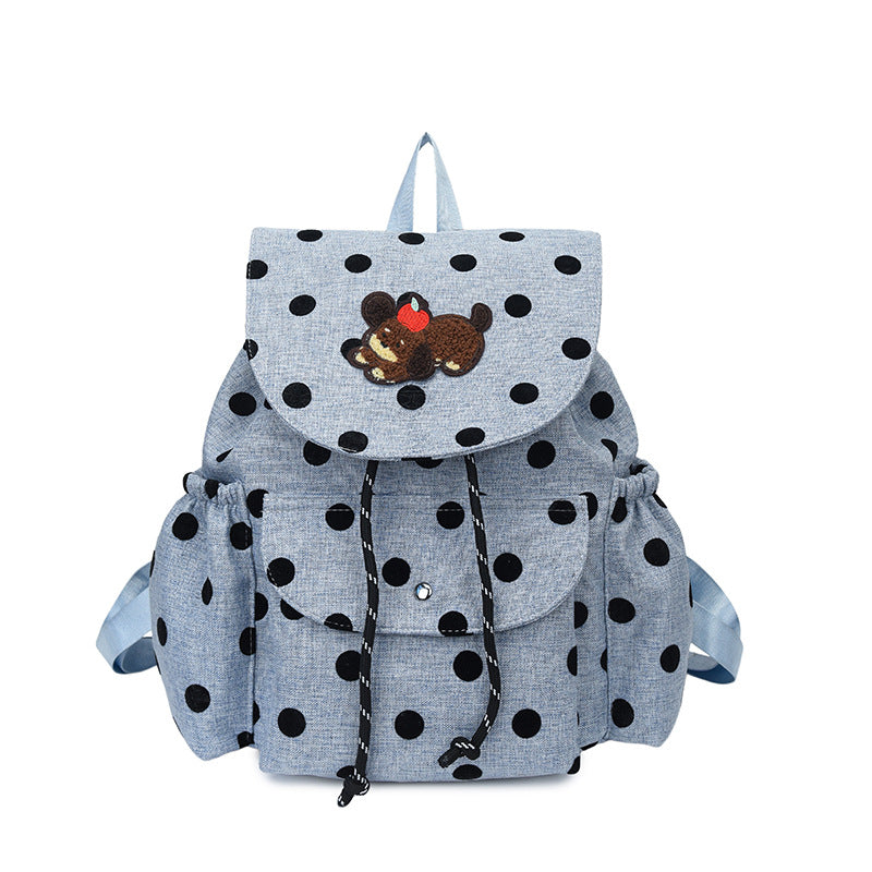 Playful Polka Dot Themed Backpack Kalsten