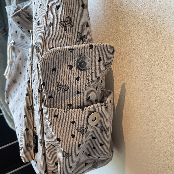 Stylish Double Pocket Tote Bag