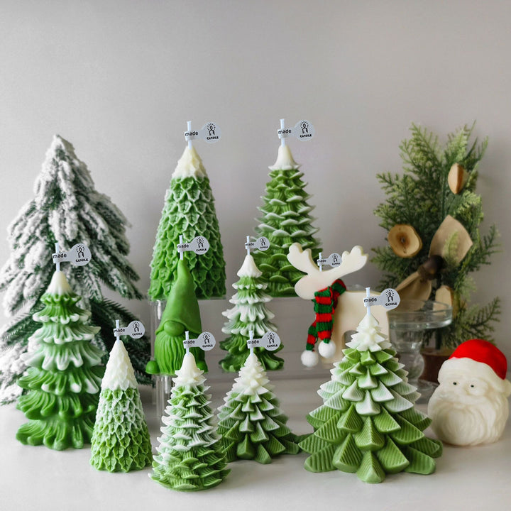 Christmas Tree Shaped Candle