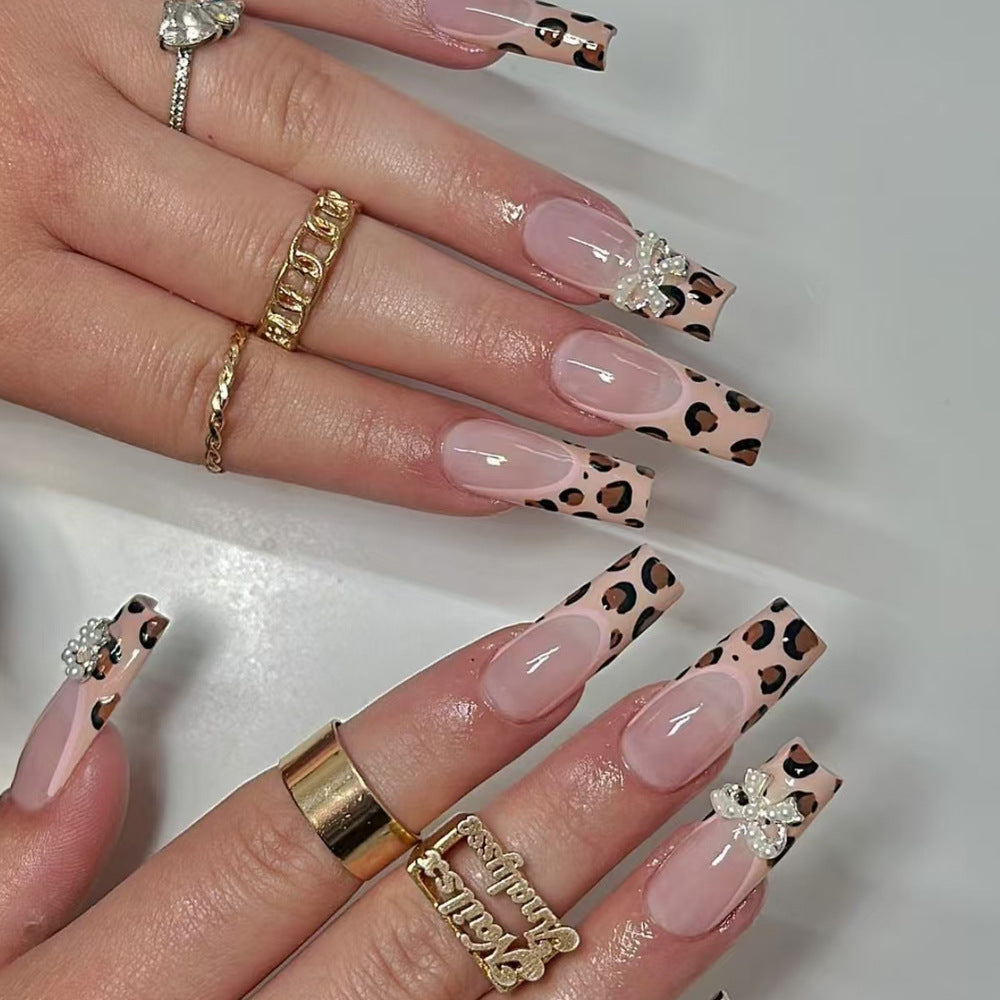 Leopard Print Stiletto Press-On Nails Kalsten