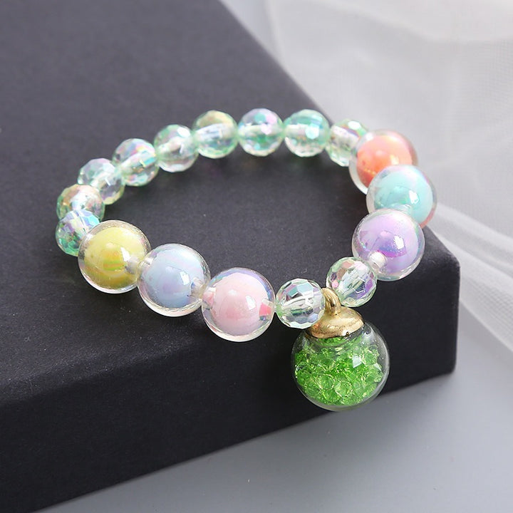 Bracelet Made of Colorful Glass Beads Kalsten