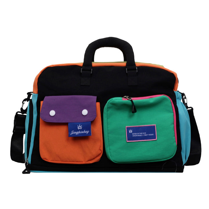 Colorful Multi-Pocket Travel Duffel