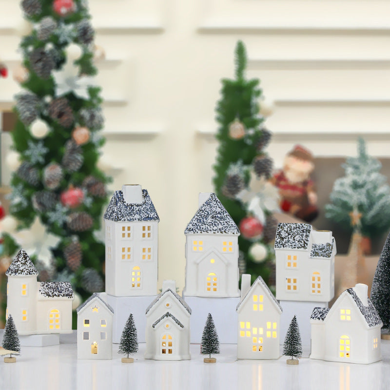 Decorative Ceramic House Lantern Kalsten 1790310186