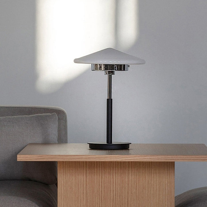 Modern Minimalist Table Lamp with Geometric Shade