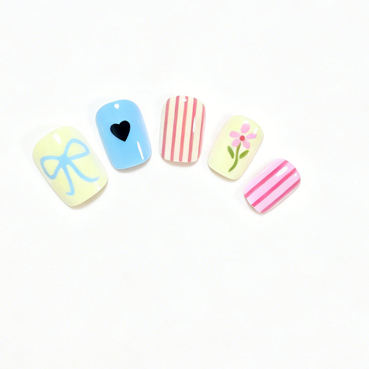 Decorative Nail Art Set with Floral Motifs Kalsten