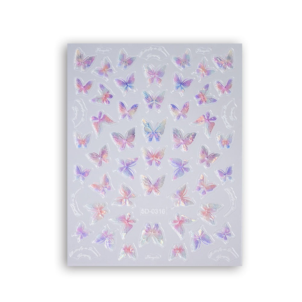 Decorative Butterfly Nail Art Decals
