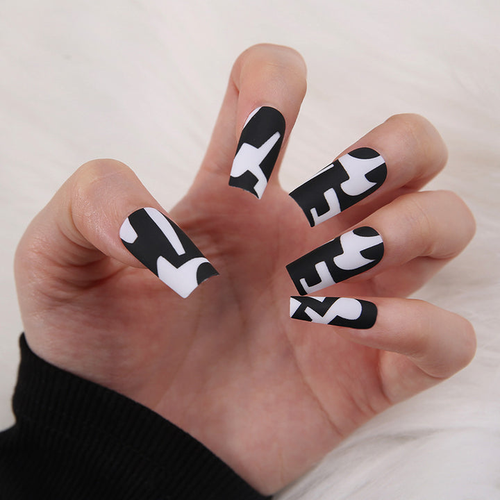 Artificial nails with floral minimalism Kalsten
