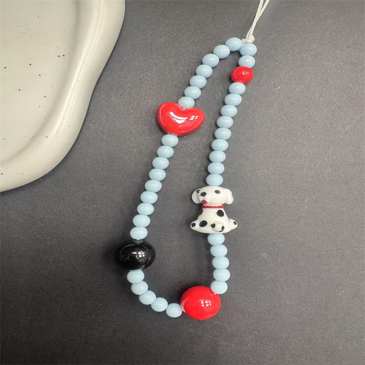 Beaded Pet-Themed Charm Necklace Kalsten