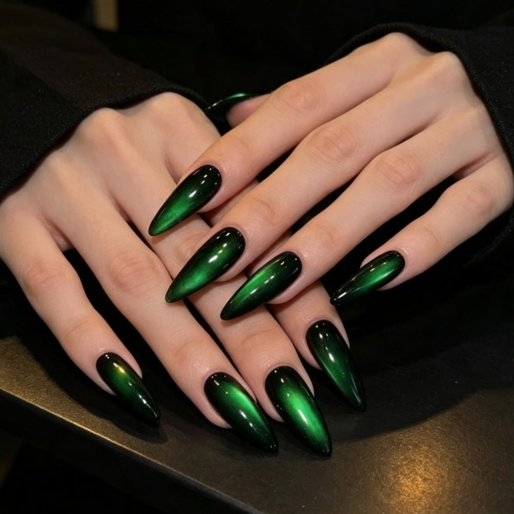 Cat Eye Stiletto Nail Enhancements