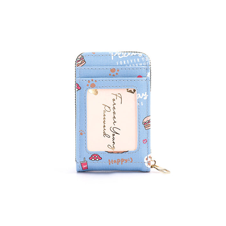 Compact RFID-Blocking Zippered Cardholder