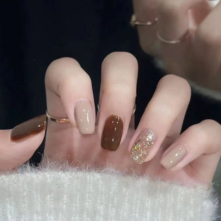Glamorous Multi-Texture Press-On Nail Set