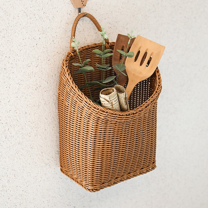 Women's Handwoven Basket with Practical Carry Handle Kalsten
