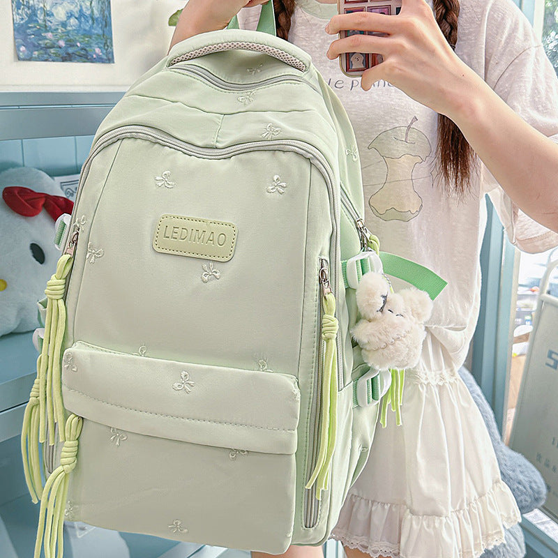 Stylish Multi-Pocket Backpack with Charm Kalsten