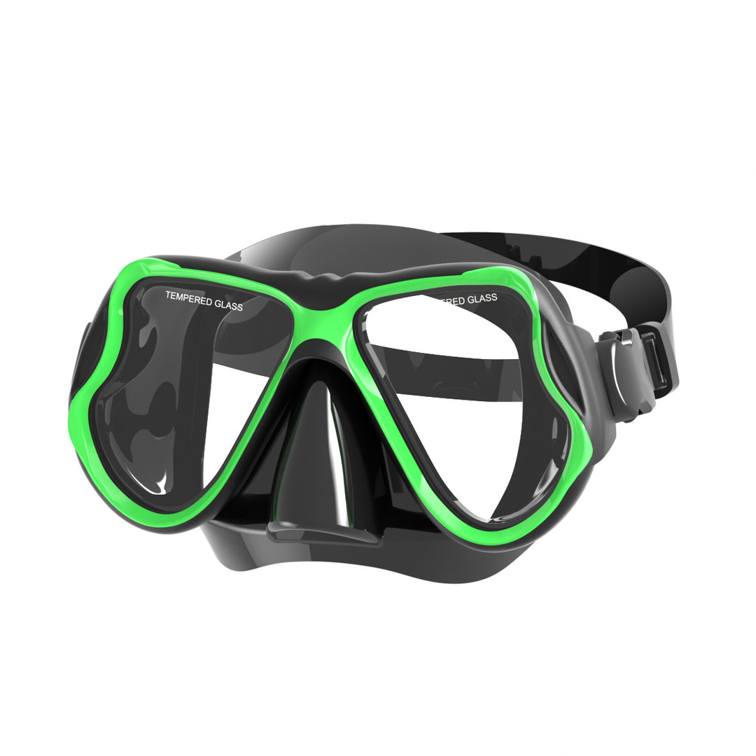 Diving mask with wide field of vision and impact-resistant design Kalsten