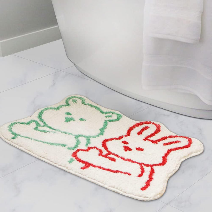 Cartoon Cat-Shaped Bath Mat