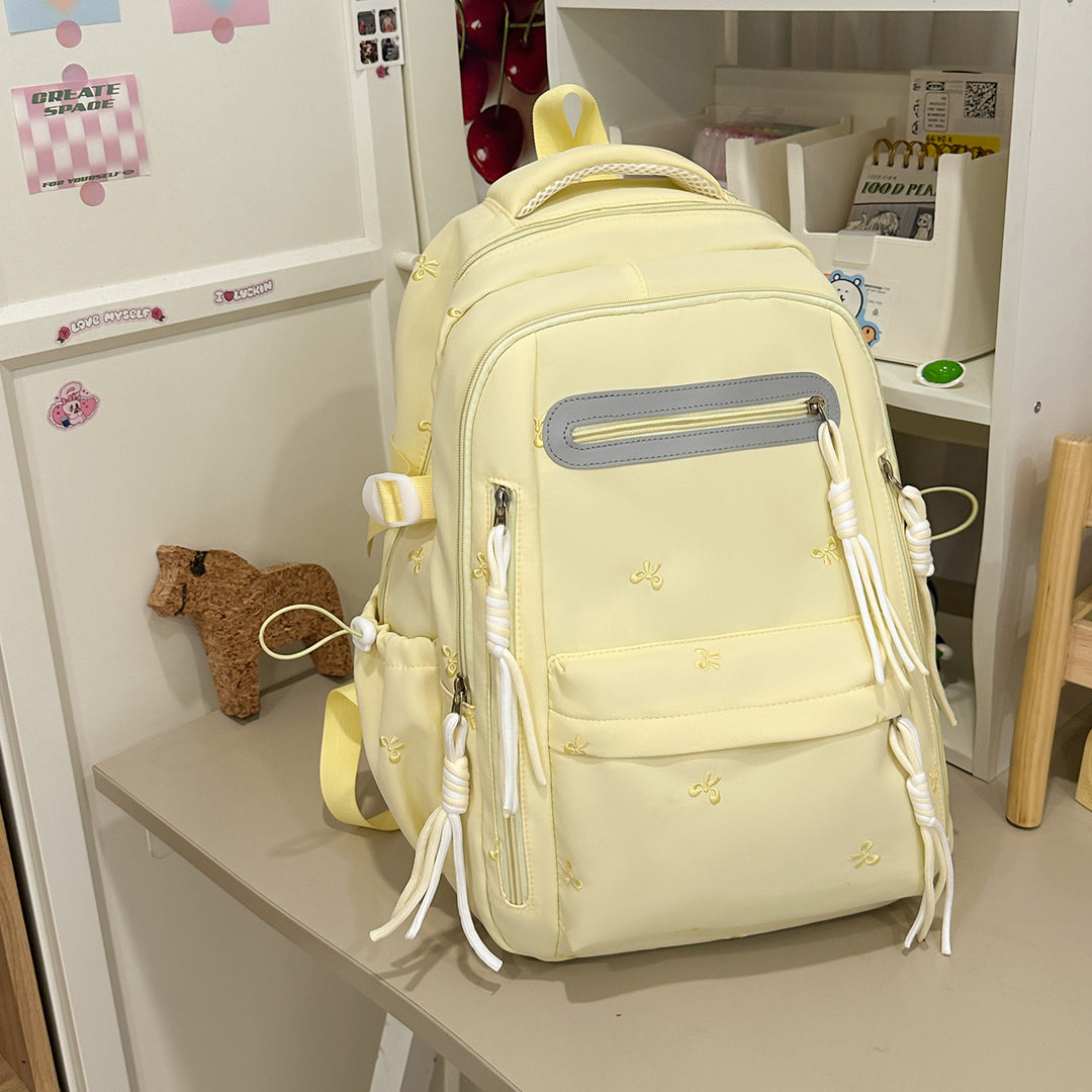 Decorative Floral Embroidered Backpack Kalsten
