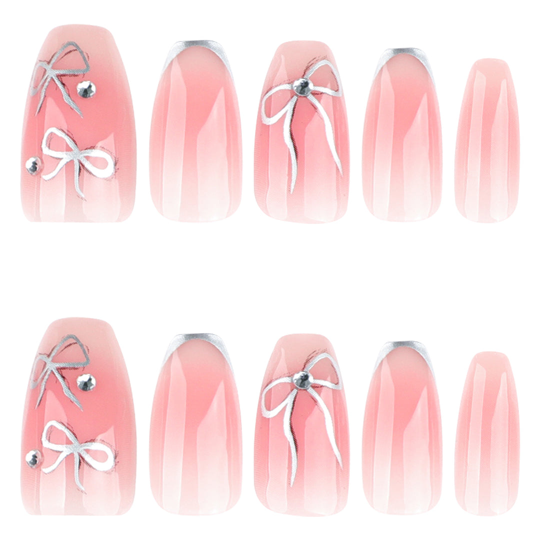 Artful Nail Art with Bow Design Kalsten