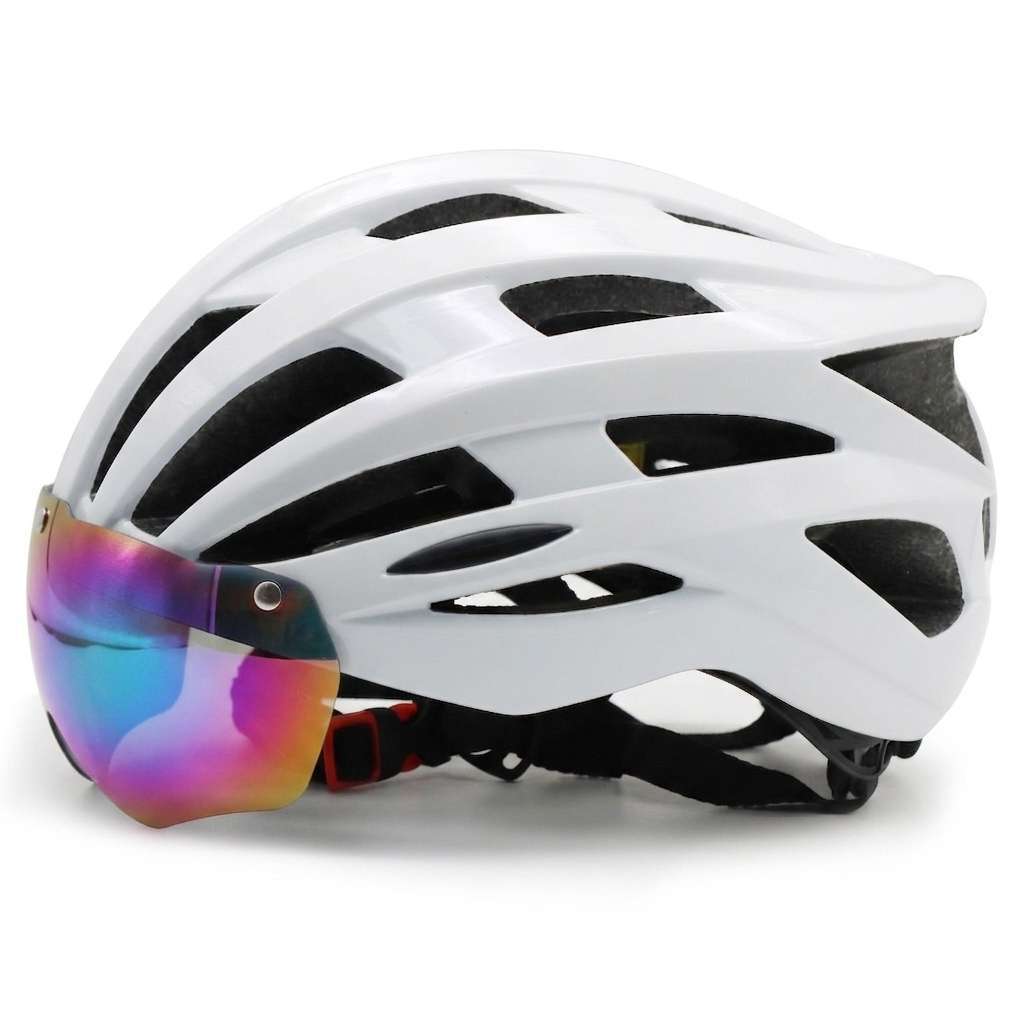 Road bike helmet with visor-friendly design and excellent ventilation Kalsten