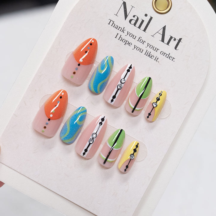 Artistic Press-On Nail Art Set  1791110738