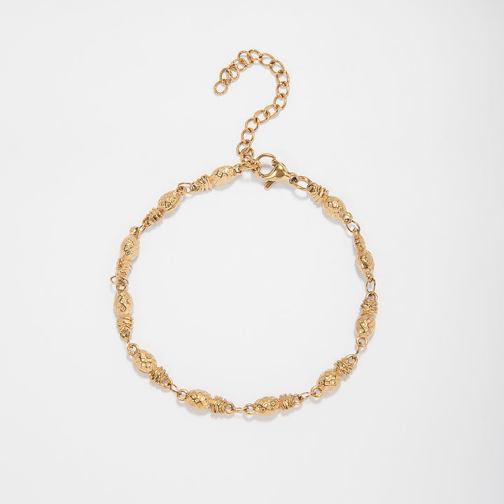 Intricate Textured Chain Bracelet Kalsten