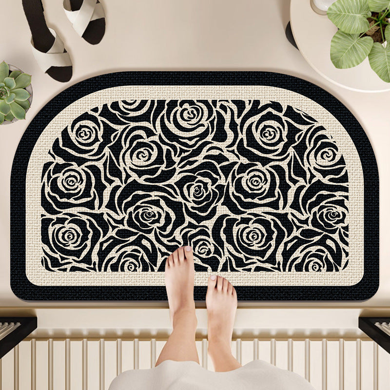 Floral Patterned Bath Mat