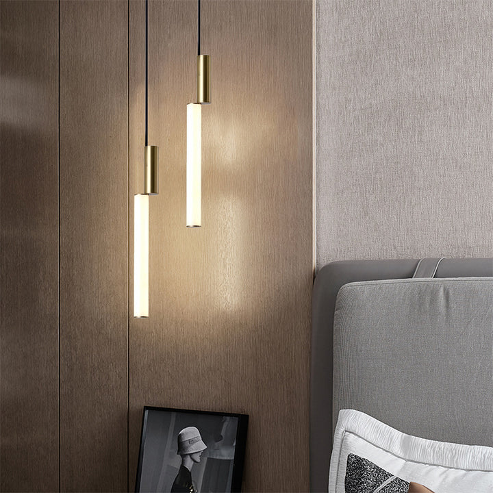 Modern Minimalist Pendant Light with Dual Tubes