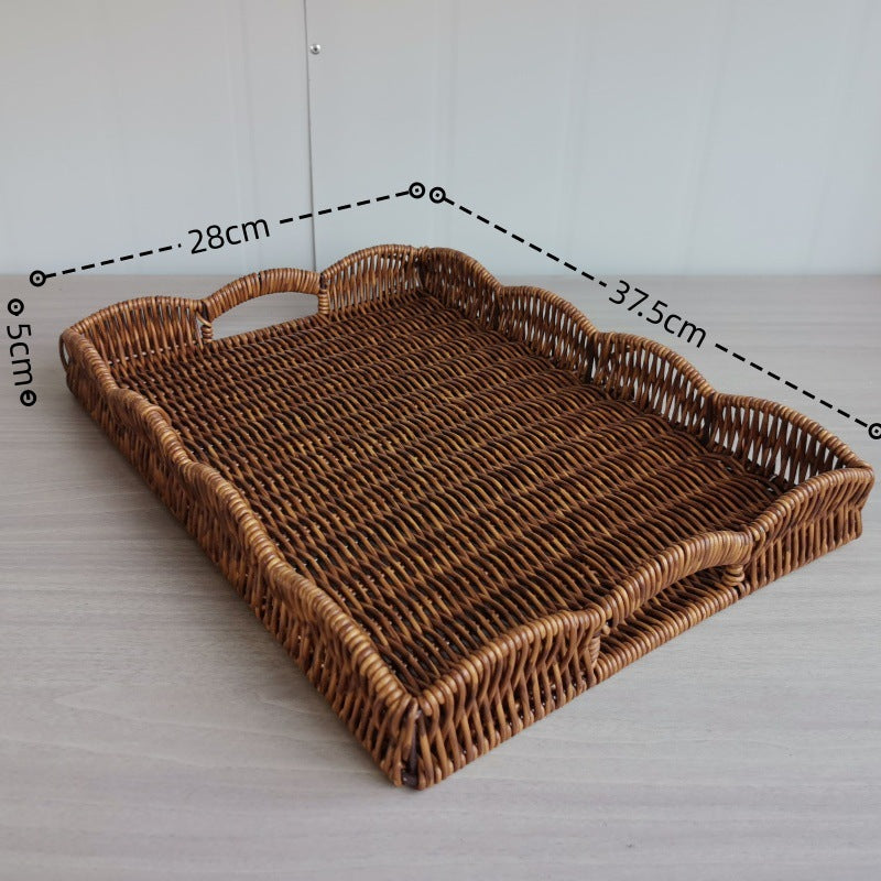 Elegant Woven Serving Tray Kalsten