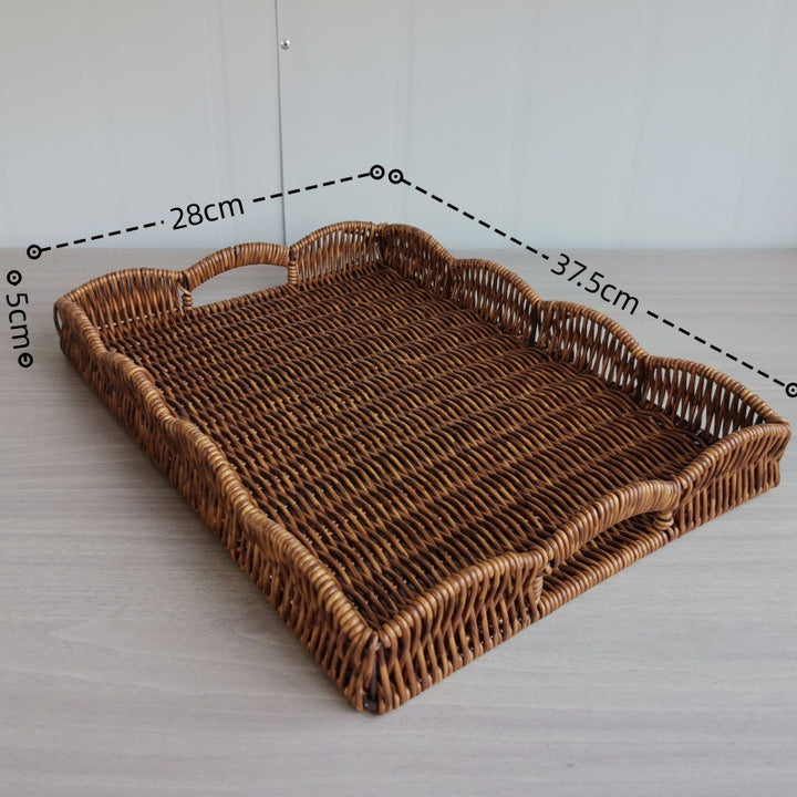 Elegant Woven Serving Tray Kalsten