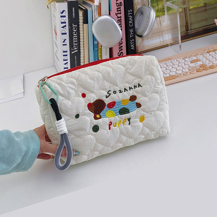 Cute Quilted Panda Clutch