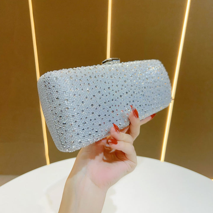 Rhinestone-Embellished Clutch