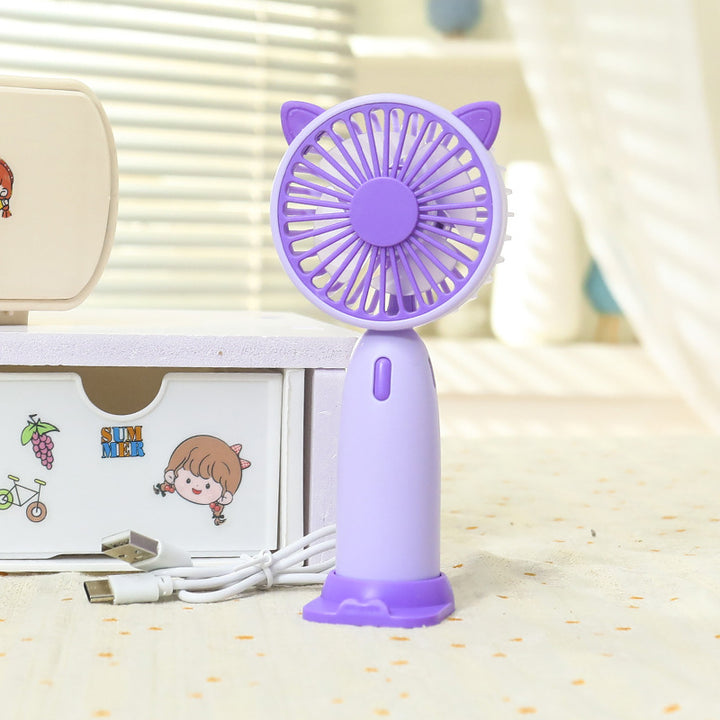 Ladies portable mini handheld fan with cat ears Kalsten