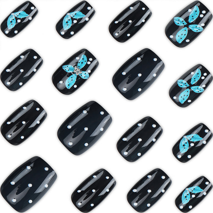 Floral-Embellished Press-On Nail Set Kalsten