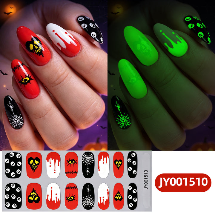 Glow-in-the-Dark Halloween Nail Art Stickers