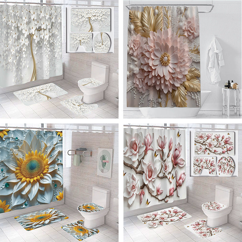 Floral Bathroom Set Kalsten