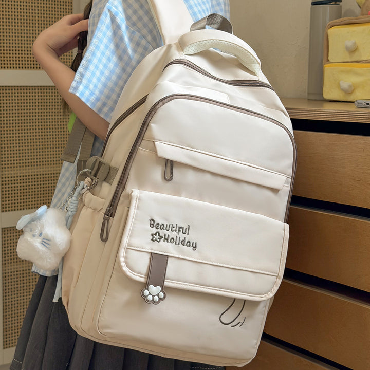 Cute Illustrated Patterned Backpack Kalsten