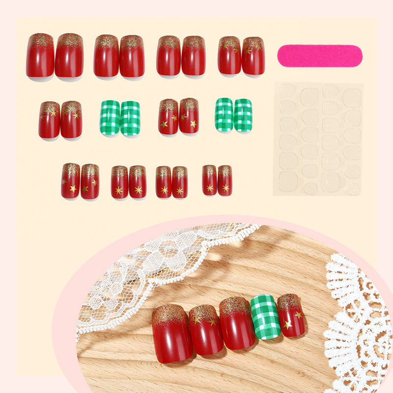Festive Nail Art Press-On Set Kalsten