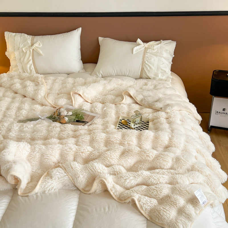 Ultra-Soft Textured Fleece Blanket Kalsten