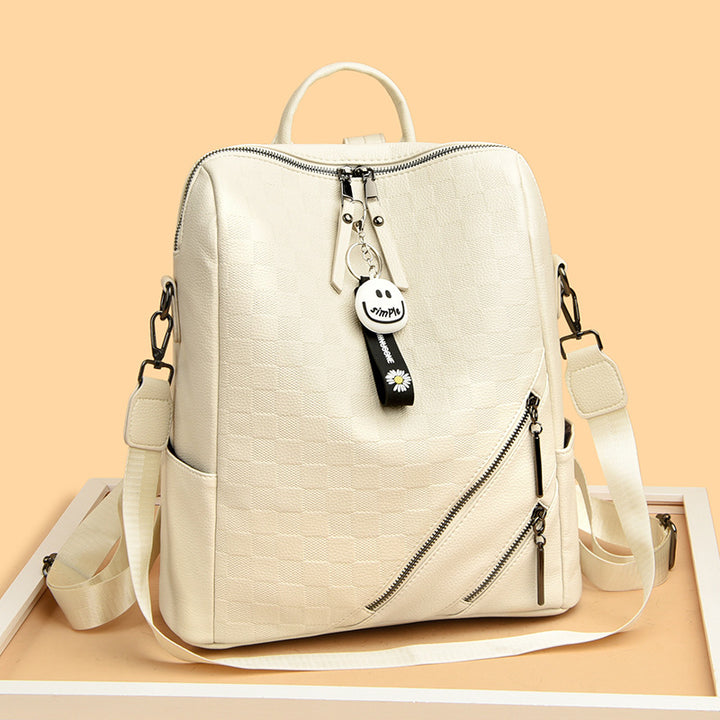 Checkered Pattern Stylish Backpack Kalsten