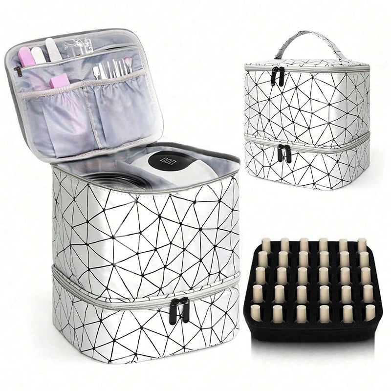 Cosmetic Organizer Bag with Dual Design and Sturdy Interior Lining Kalsten