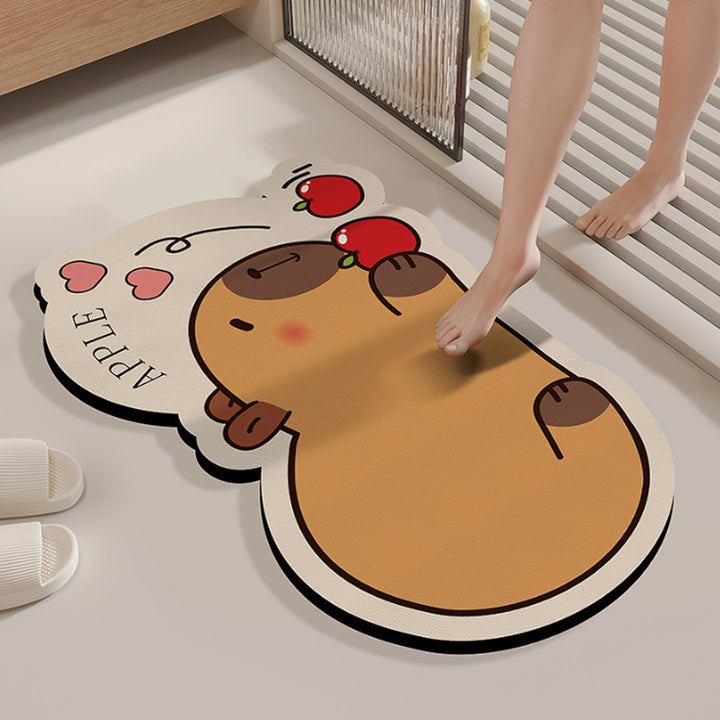 Cute Cartoon Character Bath Mat Decor