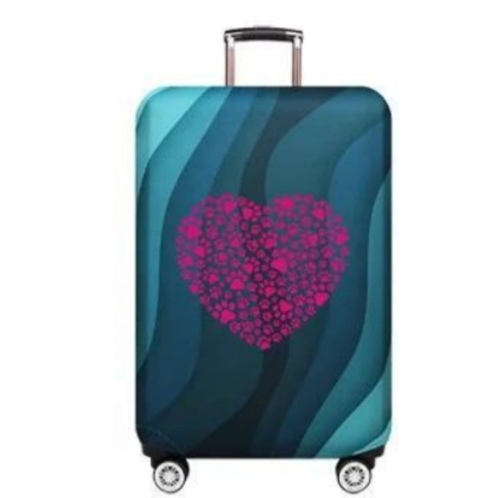 Women's hard-shell suitcase with playful paw print pattern Kalsten