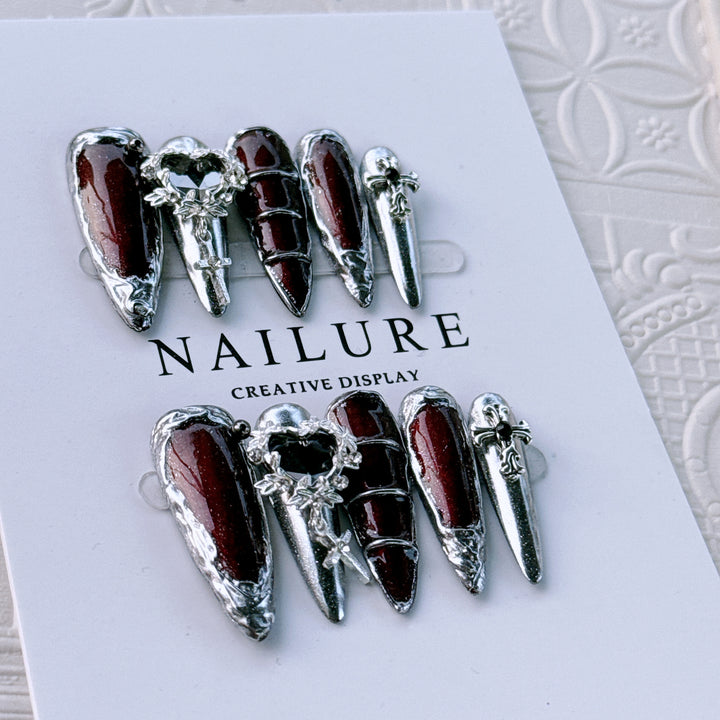 Gothic Glam Nail Art Extensions