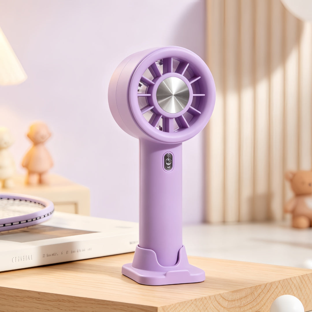 Portable handheld fan with ergonomic design and multiple speed modes Kalsten