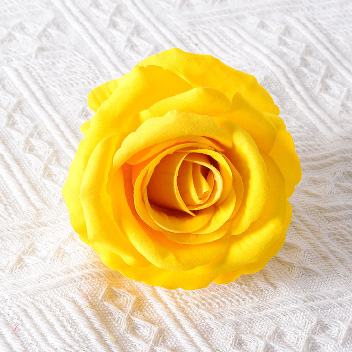 Realistic Fabric Rose Hair Accessory