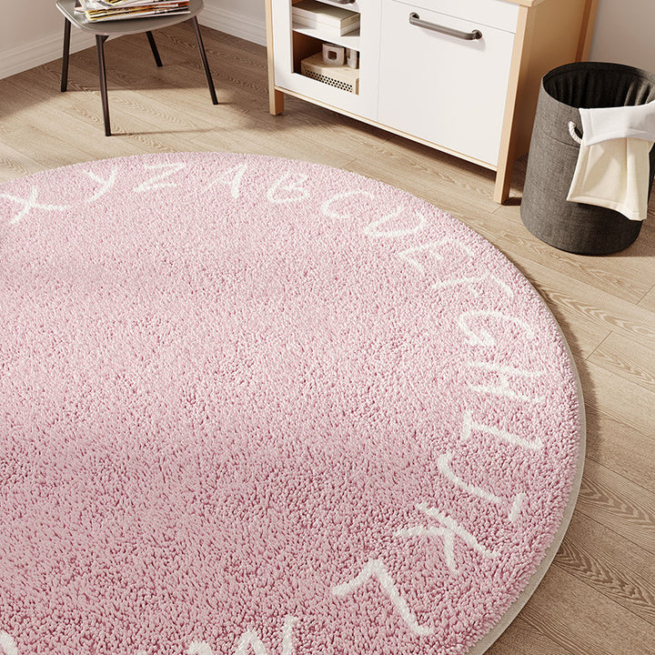 Cartoon-Themed Round Area Rug