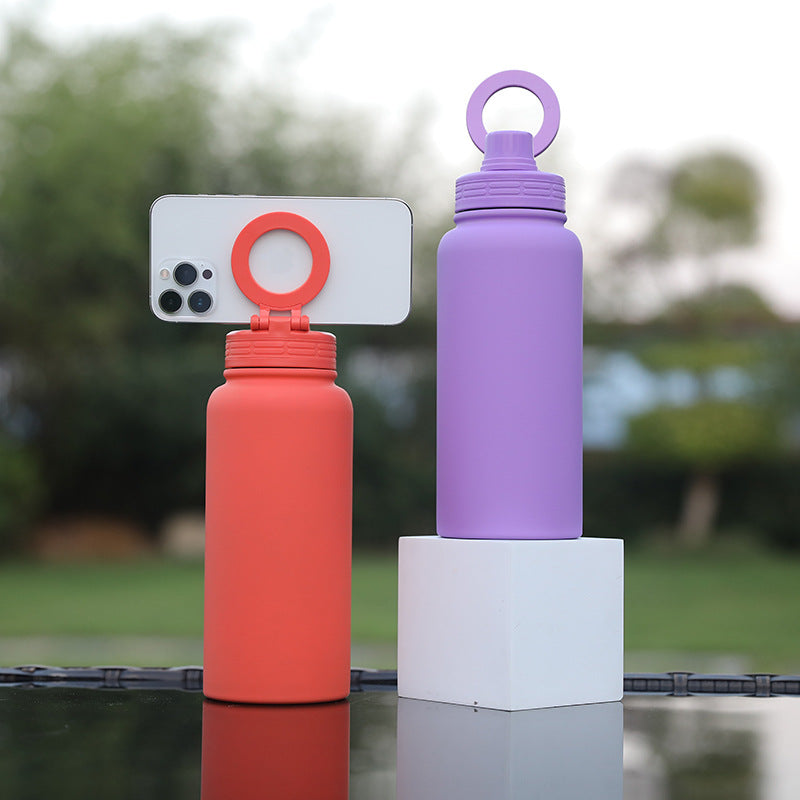 Men's Insulated Sports Water Bottle with Practical Carry Handle Kalsten