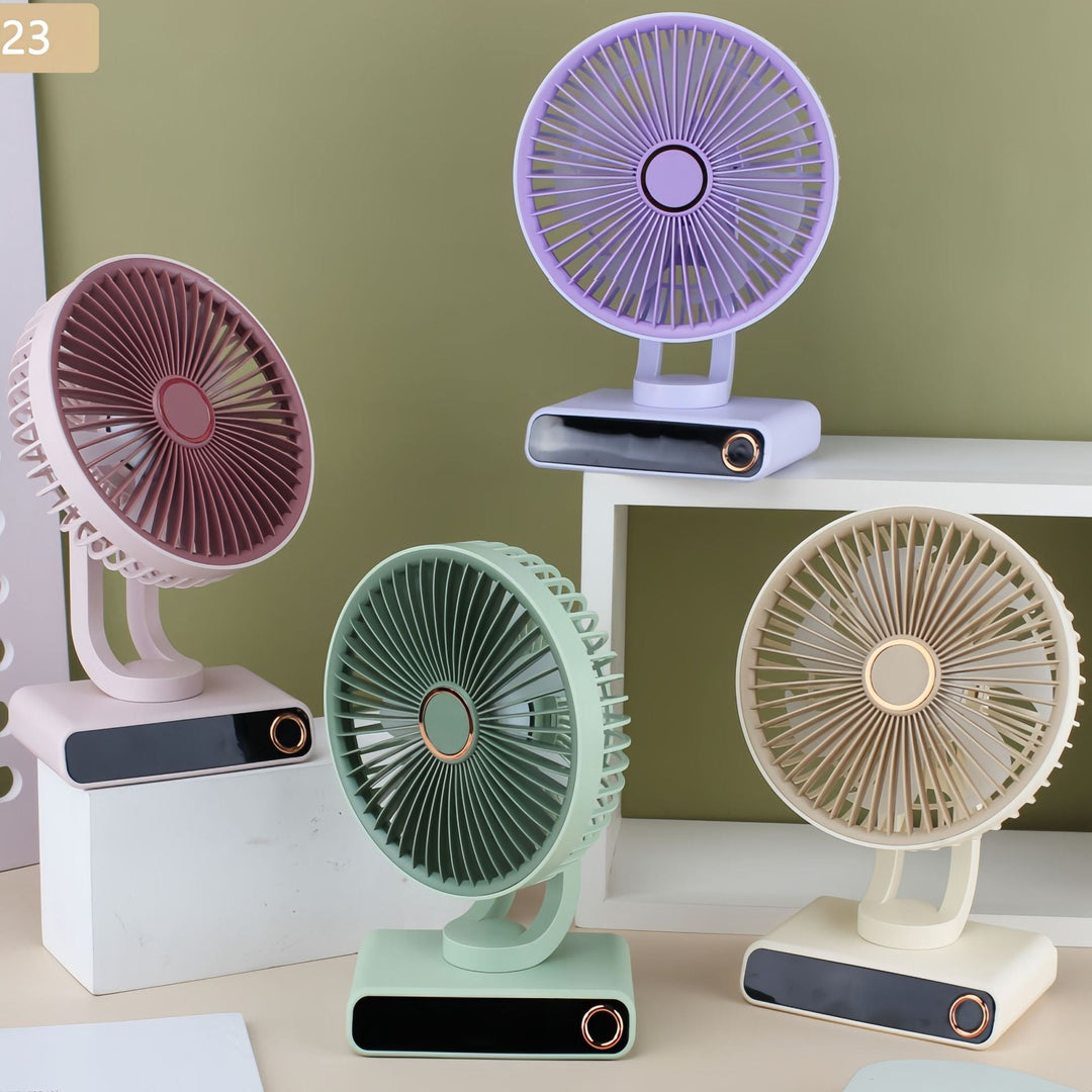 Women's Portable Table Fan with Modern Design and Adjustable Tilt Angle Kalsten