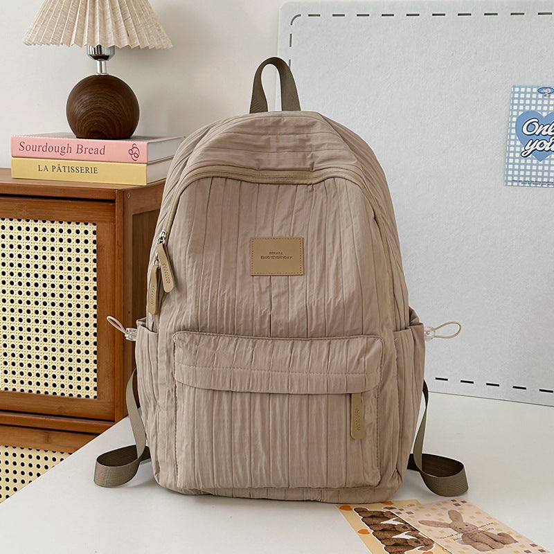 Lightweight Quilted School Backpack